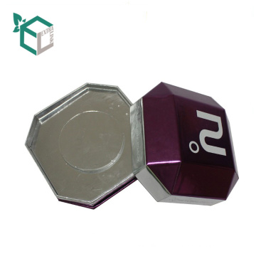 China Folha holográfica roxa do logotipo feito sob encomenda de fornecedores que carimba recipientes de empacotamento especiais do relógio da forma do cartão